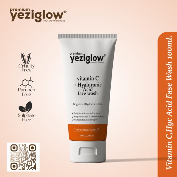 Yeziglow’s Vitamin C + Hyaluronic Acid Face Wash